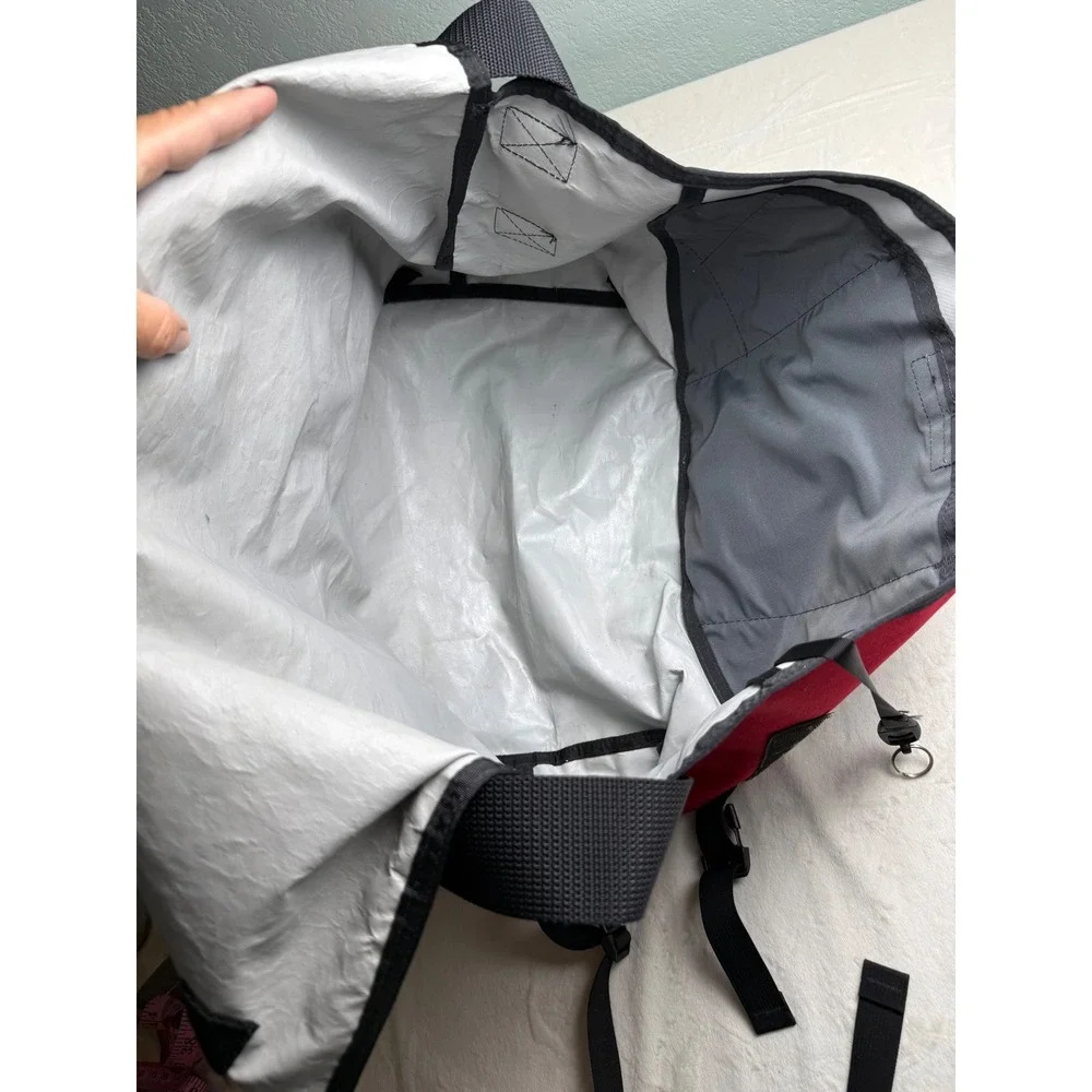 Timbuk2 Designs Messenger Bag Red Black Colorblock Large Commuter Bag